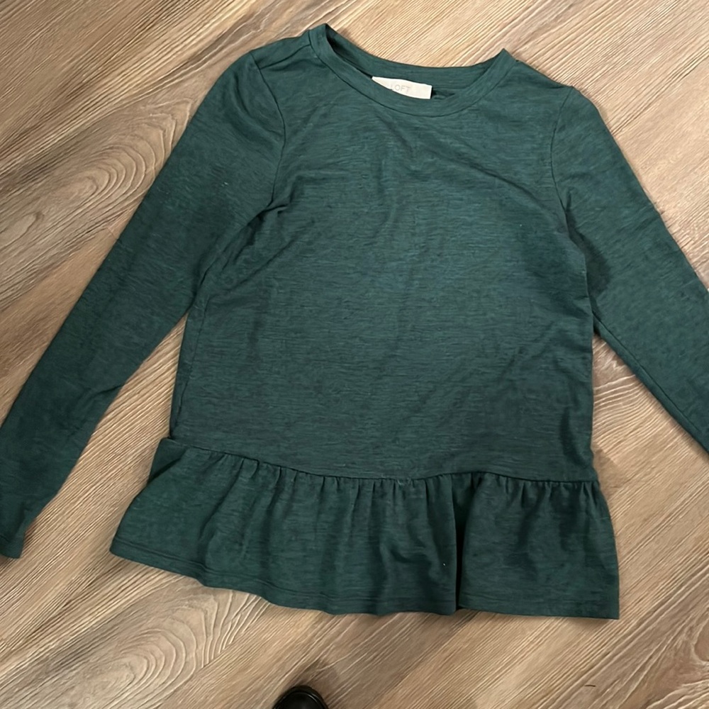 The loft green long sleeve bell shirt